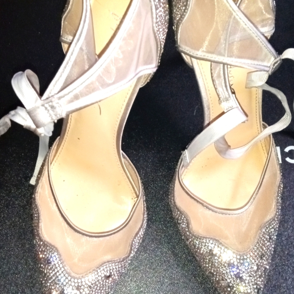 Betsy Johnson rhinestone pumps